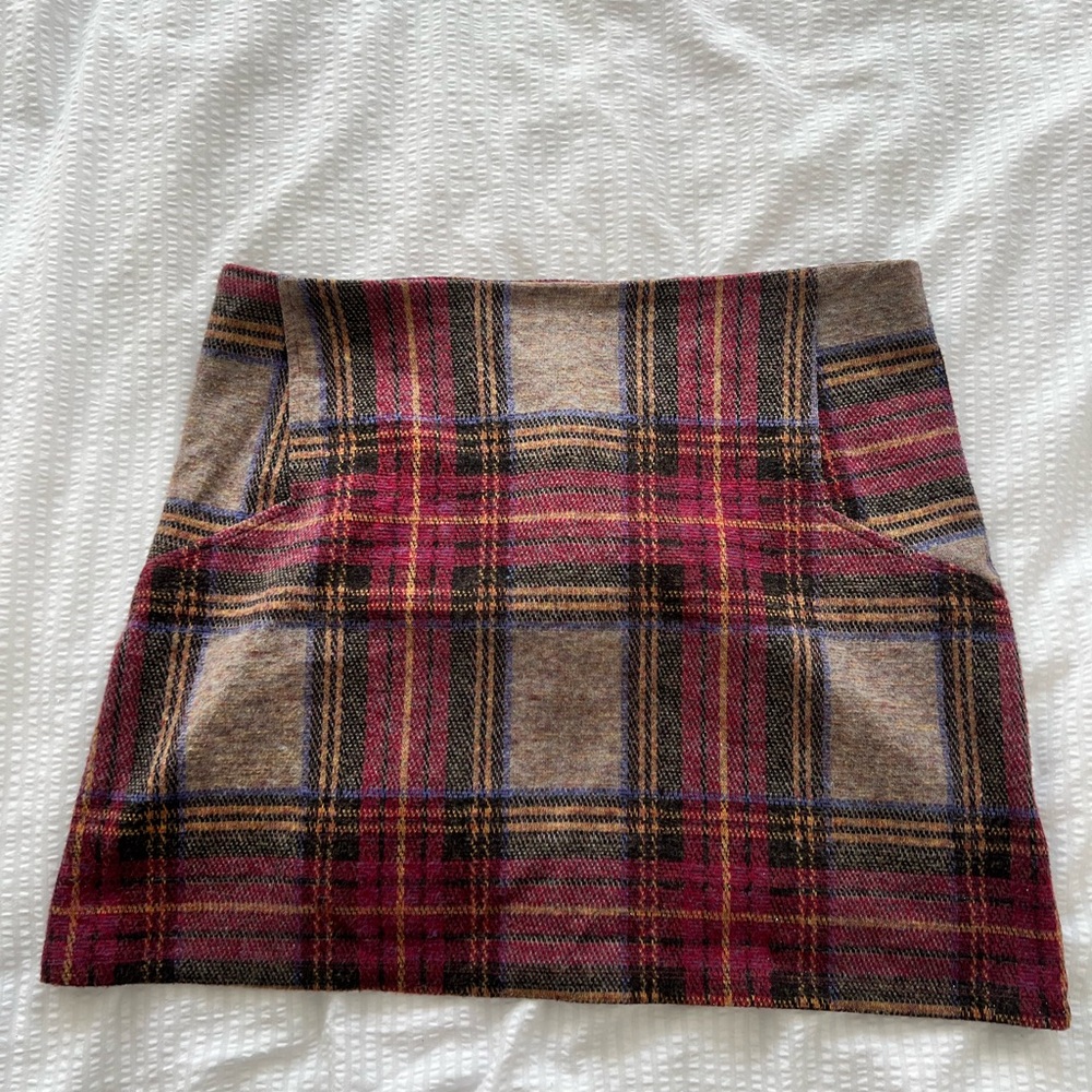 Plaid Mini Skirt